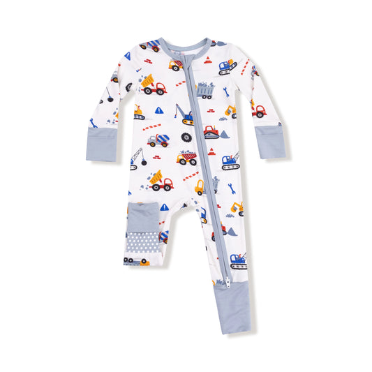 Crayon Construction Zipper Pajama