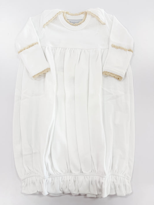 White Lap Shoulder Gown