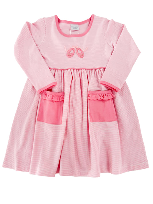 Pink Stripe Ballet Dress