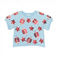 Light Blue Football Top