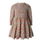 Blue Floral Button Front Dress