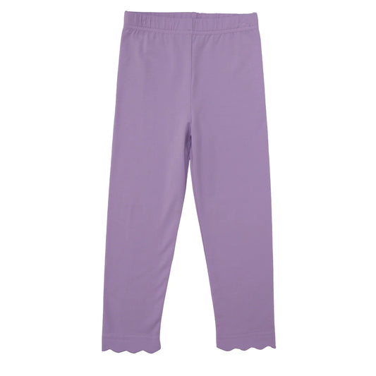 Scallop Leggings- Lavender