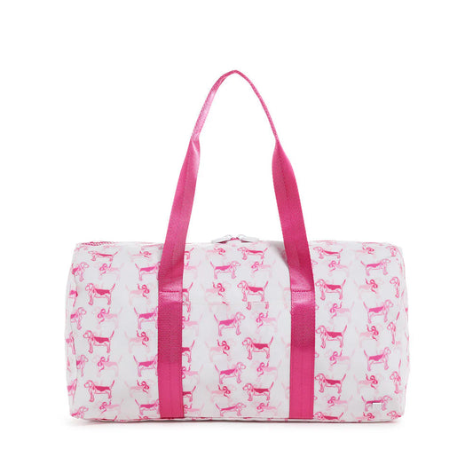 Puppy Love Pink Weekender Duffel