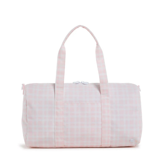 Weekender Duffle Bag-Pink Pimlico Plaid