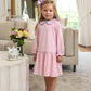 Katherine Dress- Light Pink Stripe/Lavender