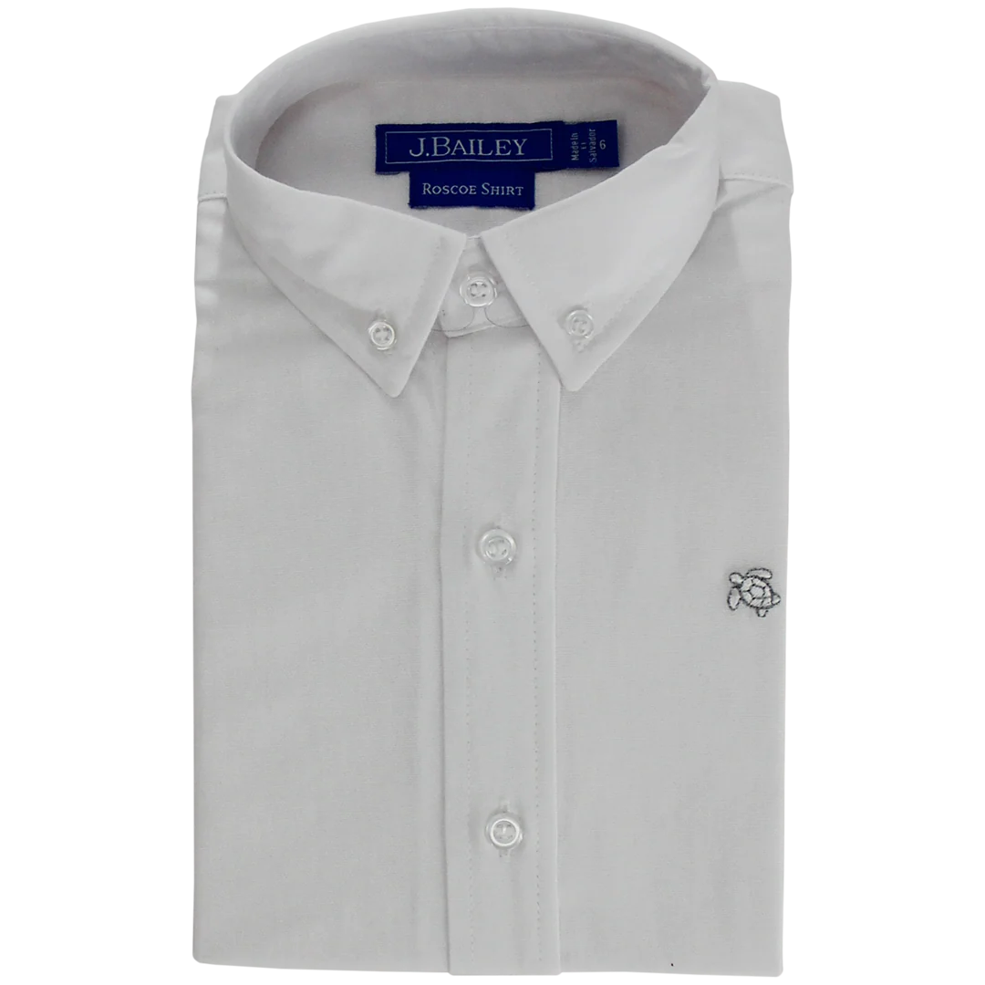 Roscoe Button Down - White Oxford