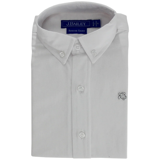 Roscoe Button Down - White Oxford