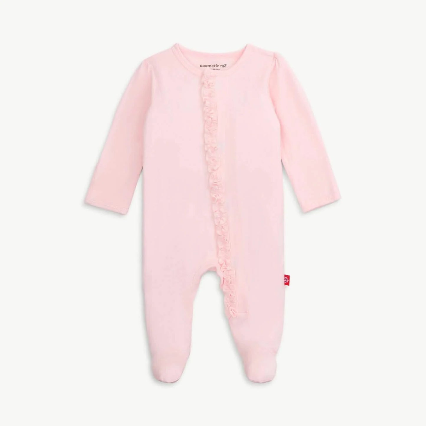 Pink Dogwood Modal Magnetic Ruffle Footie